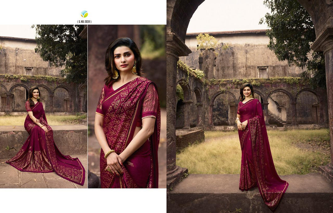 Partywear Silk Georgette Saree