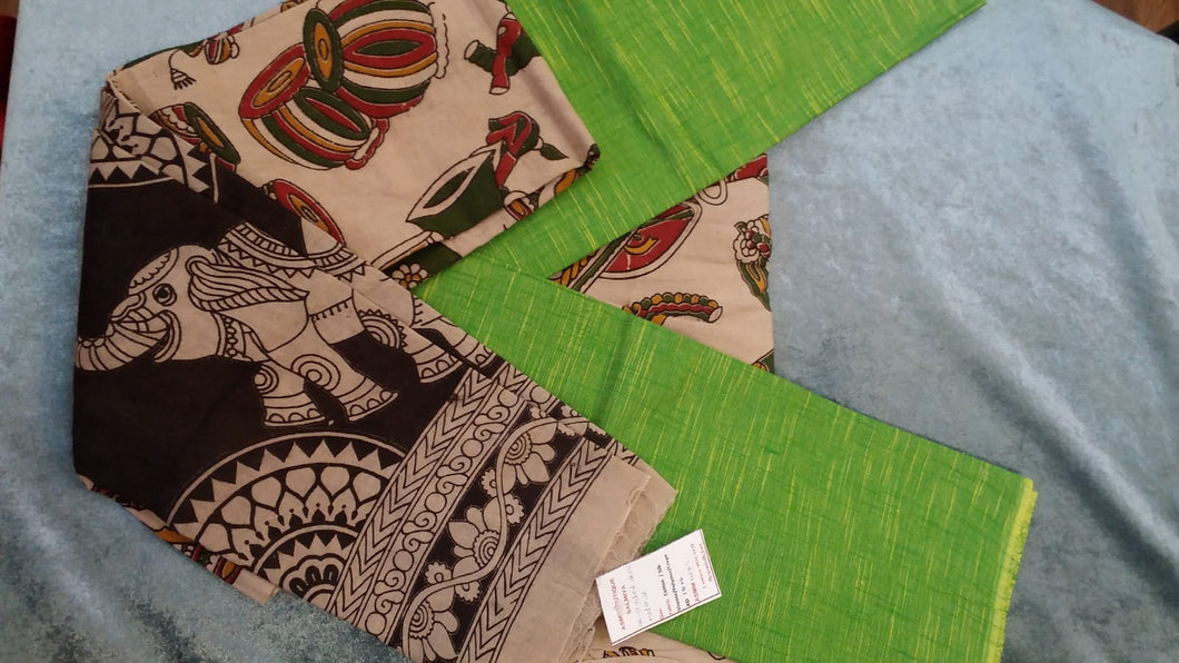 TRADITIONAL KALAMKARI DRESS MATERIAL