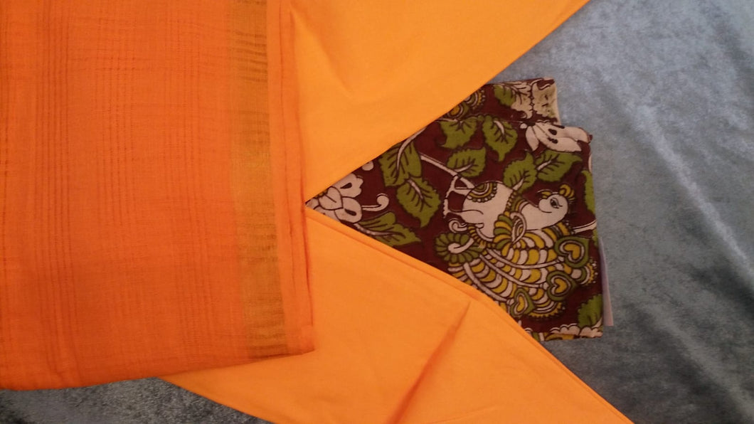 TRADITIONAL KALAMKARI DRESS MATERIAL