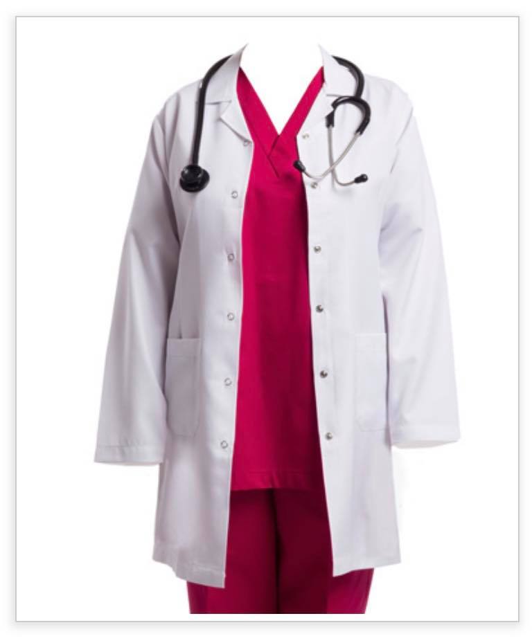Lab Coat Hospital Uniform - Style no 1