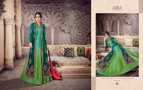Semistitched Partywear Anarkali Gown