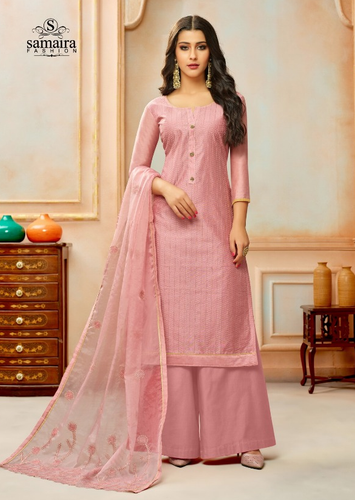 Elegant Suit with plazzo Dress Material