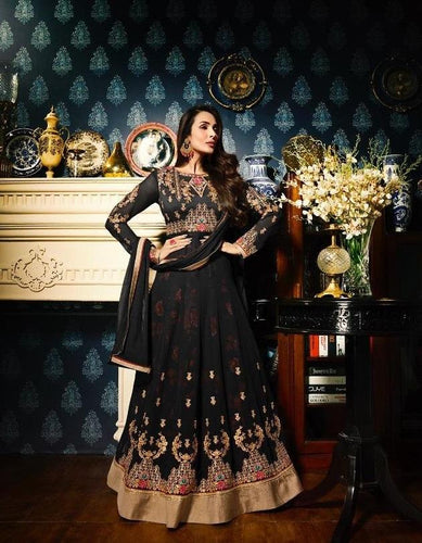 Semistitched Partywear Anarkali Gown