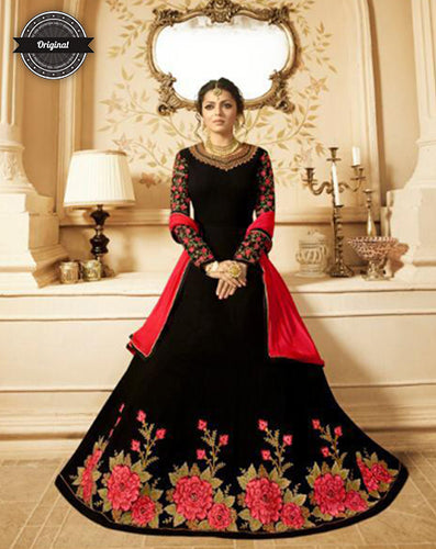 Semistitched Partywear Anarkali Gown