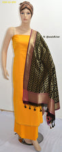 Indian Suit Dress Material - Top, Bottom and Long Silk Dupatta